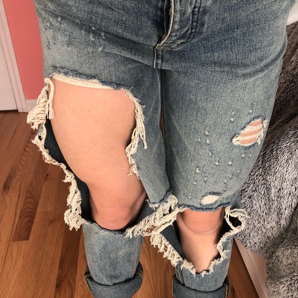 Super Ripped High Waisted Denim Jeans - Picture 2 of 2